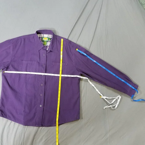 Cabela's shirt jacket purple outdoor wear large - Picture 6 of 9